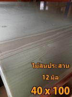 ชั้นวางไม้ โต๊ะไม้ สน ประสาน 12 mm 40 x 100 ชั้นไม้