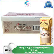 Thùng 24 Hộp  Sữa Tươi Binggrae Coffee 200ml - Nhập Khẩu Hàn Quốc