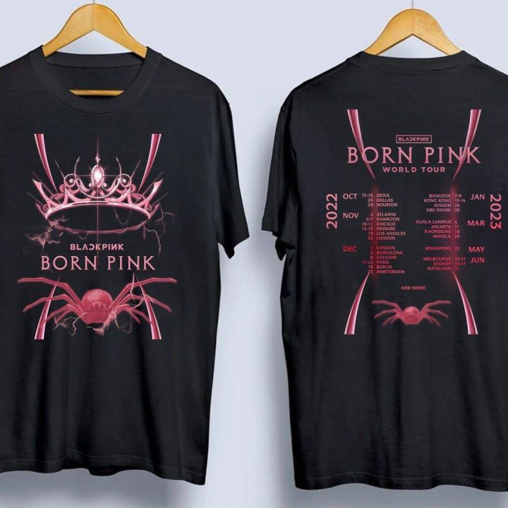 มีสินค้า-new-2022new-เสื้อยืด-blackpink-ใหม่-เสื้อยืด-born-pink-world-tour-2022-2023