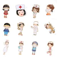 hot【DT】 Brooches Pins Enamel Colorful Stethoscope Syringe Thermometer Heartbeat Brooch Metal Friend