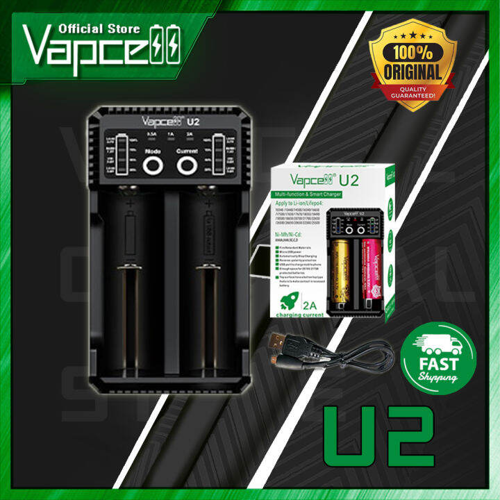 Vapcell Official Store U2 2A Smart Charger USB Lazada co th vapcell-official-store-u2-2a-smart-charger-usb-lazada-co-th
