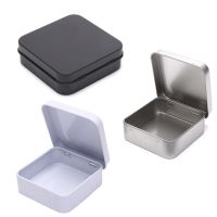 【jw】۩  Metal Tins Hinged Flip Storage Tin Small Jewelry Coin Organizer