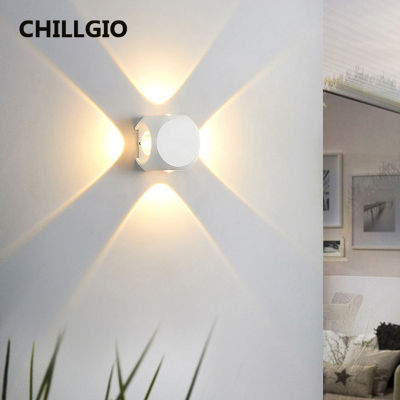 CHILLGIO Waterproof Led Wall Light Outdoor IP65 Aluminum External Spotlight Home Living Room DECO Modern Up And Down Indoor Lamp