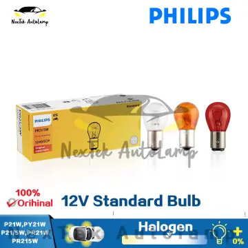 10PCS Philips P21/5W S25 12V 21/5W BAY15d Standard Original Turn