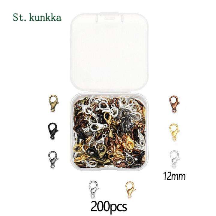 50pcs Mix Color Stainless Steel Earring Hook Clasps With Plastic