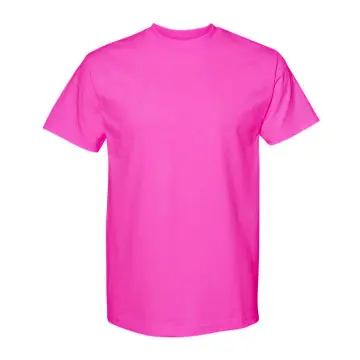 Adult Basic Plain Fuchsia Cotton T-shirt Microfiber Jersey Plus - Magenta  Dusty Pink Tea Rose Baju Kosong Dewasa JAZALO