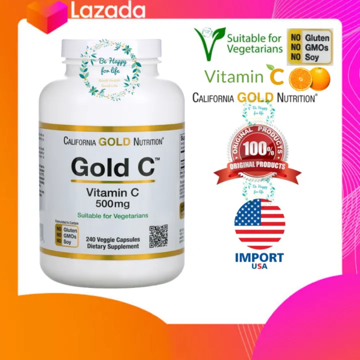 California Gold Nutrition , Gold C , Vitamin C , 500 mg , 240 Veggie ...