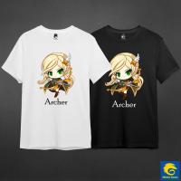 เสื้อยืดเกมเมอร์ แขนสั้น คอกลม ลาย Archer ผ้า Cotton 100% เกรดพรีเมี่ยม แบรนด์ Glisten Game