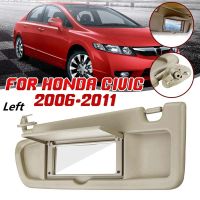 Left Driver Side Sun Visor for Honda Civic 2006 2007 2008 2009 2010 2011 Visor Assembly 83280-SNA-A01ZA Beige