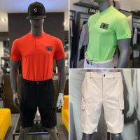 23 new summer golf mens golf casual pocket breathable cold shorts fluorescent tops and skirt suits J.LINDEBERG Titleist DESCENNTE Korean Uniqlo ♘