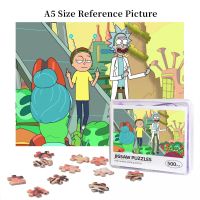 Rick And Morty Rick Sanchez Morty Smith And Zeep Xanflorp Wooden Jigsaw Puzzle 500 Pieces Educational Toy Painting Art Decor Decompression toys 500pcs