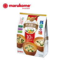 MARUKOME มารุโคเมะ FD KARYU RYOTEI NO AJI MISO SOUP ASSORT 10P เอฟดี คาริว เรียวเทโนะอาจิ มิโซะซุป รวมรส 10ชิ้น