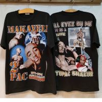 ZbnI 2PUC TUPAC SHAKUR เสื้อวง ทูพัก ฟอกนุ่ม เฟดเสมอ สวยๆ เสื้อยืดคอตตอนฤดูร้อน S-5XL