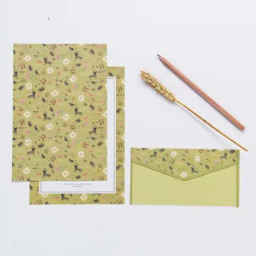 Vintage Kraft Letter Paper and Envelope Deco Set Anniversary's Day Love  Letter Invitation Envelopes Writing Paper with Rope
