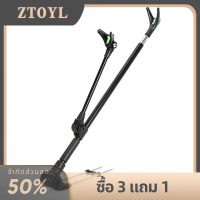 ZTOYL ที่ยึดคันเบ็ดตกปลาแบบยืดหดได้อุปกรณ์ตกปลาสแตนเลสพับได้1.7M 2.1M กันลื่น