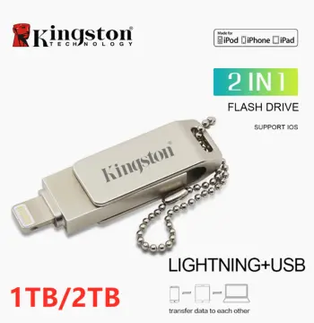 Usb 3.0 For Iphone 11 12 Ipad Lightning To Metal Pen Drive 16gb