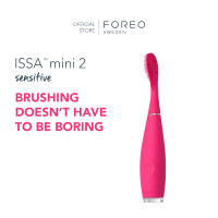 FOREO ISSA Mini 2 Sensitive - Wild Strawberry แปรงสีฟันไฟฟ้า ฟอริโอ้ อิซซ่า มินิ 2 สีชมพูเข้ม (หัวแปรงซิลิโคน)