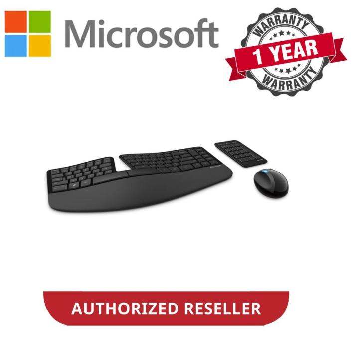 Microsoft L5V00027 Sculpt Ergonomic Wireless Desktop Combo Black Lazada