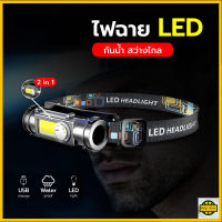 ไฟฉาย Led สําหรับวิ่ง, ขี่จักรยาน, วิ่ง, ตกปลา, ตั้งแคมป์, เดินป่า] [Usb น้ําหนักเบา]