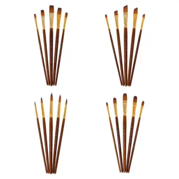 Soucolor Acrylic Paint Brushes Set, 20Pcs Round Pointed Tip Artist  Paintbrushes for Acrylic Painting Oil Watercolor Canvas Boards Rock Body  Face Nail