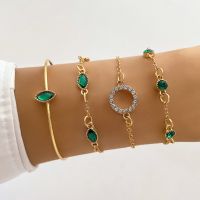 【YF】△◄۞  IPARAM for Golod Color Bangle Chain Fashion Jewelry