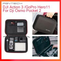 กระเป๋าใส่เหรียญขนาดเล็ก PGYTECH สำหรับ Dji Osmo Pocket/Action 3 Gopro Hero11/10 Insta 360กระเป๋ากล้องอุปกรณ์เสริมเคสพกพากล้องแอคชั่นแคมเมรา