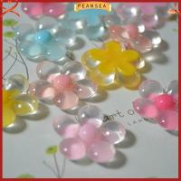 PEANSEA 20Pcs มี5สี แหวนนิ้วเรซิน เรซิน โปร่งใสโปร่งใส แหวนสวมนิ้ว เครื่องประดับงานปาร์ตี้ น่ารักน่ารักๆ ฤดูร้อนสำหรับผู้หญิง