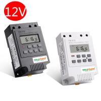 SINOTIMER สวิตช์ควบคุม30AMP DC 12V ตั้งเวลา17ON/ปิดได้7วันตั้งเวลาได้24hrs ดิจิตอล