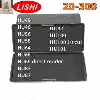 ต้นฉบับ Lishi 2 In 1 HU49 HU46 HU56 HU58 HU64 HU66 HU83 HU87 HU100 HU92 HU100ตัด HU101 10อุปกรณ์ช่างกุญแจสำหรับทุกประเภท