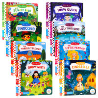 First stories busy series mechanism operation books classic fairy tales on the fingertips fairy tales 8 English original picture books Cinderella Little Mermaid cardboard book