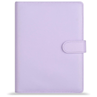 A5 Leather Notebook Binder with 16Pcs A5 Plastic Binder Pockets, Budget Envelope System,A5 Budget Planner Binder Cover