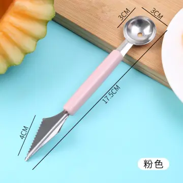 Melon Baller Scoop Stainless Steel Ball Digger Fruit Segmentation Carving  Knife Ice Cream Scoop Fruit Digger