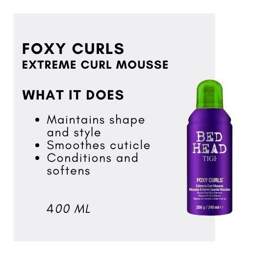 TIGI Bed Head Foxy Curls Extreme Curl Mousse Lazada PH