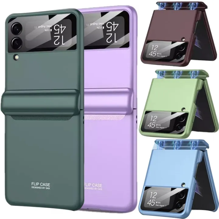 Flip3 Flip4 Luxury Case For Samsung Galaxy Z Flip 3 4 5g Magnetic Hinge