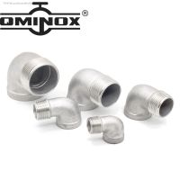 ♙ 1/4 3/8 1/2 3/4 1 1-1/2 Elbow 90 Degree Angled SS304 Male x Female Threaded Pipe Fittings Elbow Threaded connection Adapter