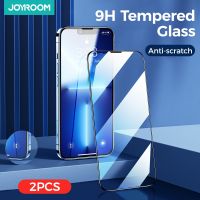 {จี้ดิจิทัล} Joyroom กระจกเทมเปอร์2ชิ้น9H สำหรับ iPhone 11 12 13 Pro XR X XS Max อุปกรณ์ป้องกันหน้าจอกระจกคลุมทั้งหมด Ultra-HD สูงสุดสำหรับ iPhoneScreen Protectors