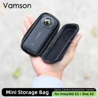 （misty shop）Vamson ถุงเก็บของหนัง PU ขนาดเล็กสำหรับ X3 Insta360,Insta360 X3หนึ่ง X2อุปกรณ์ป้องกันกระเป๋าใส่กล้อง