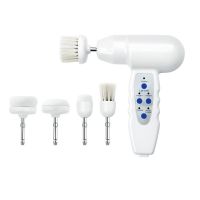 5 In 1 Electric Rotary Washing Cleansing Face Brushes Massage Body Facial Dead Skin Cuticle Cleanser Home Beauty Spa Care Device