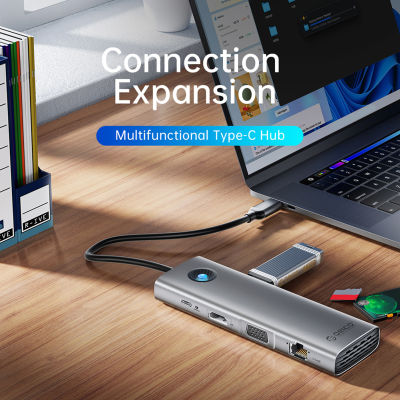 Hub Multi Splitter Port PD100W Expansion Dock Splitter USB3.0อุปกรณ์เสริมแล็ปท็อปที่รองรับ Plug And Play ความเร็วสูง