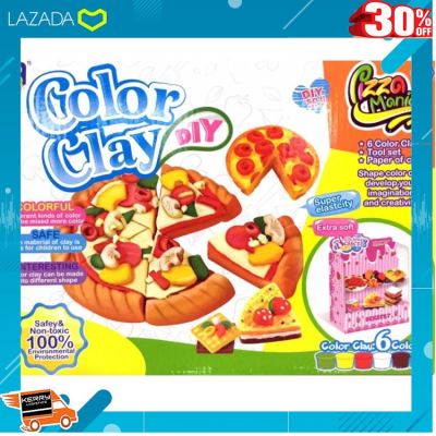 [ สินค้ามาใหม่ Gift ] THETOY ของเล่นเด็ก ชุดแป้งโดว์ ทำพิซซ่า + อุปกรณ์ แป้งโด .สีสันสวยงามสดใส ของเล่น ถูก.