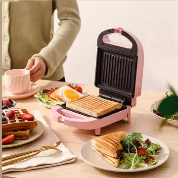 650w Mini Sandwich Toaster Portable Waffle Maker Electric Panini