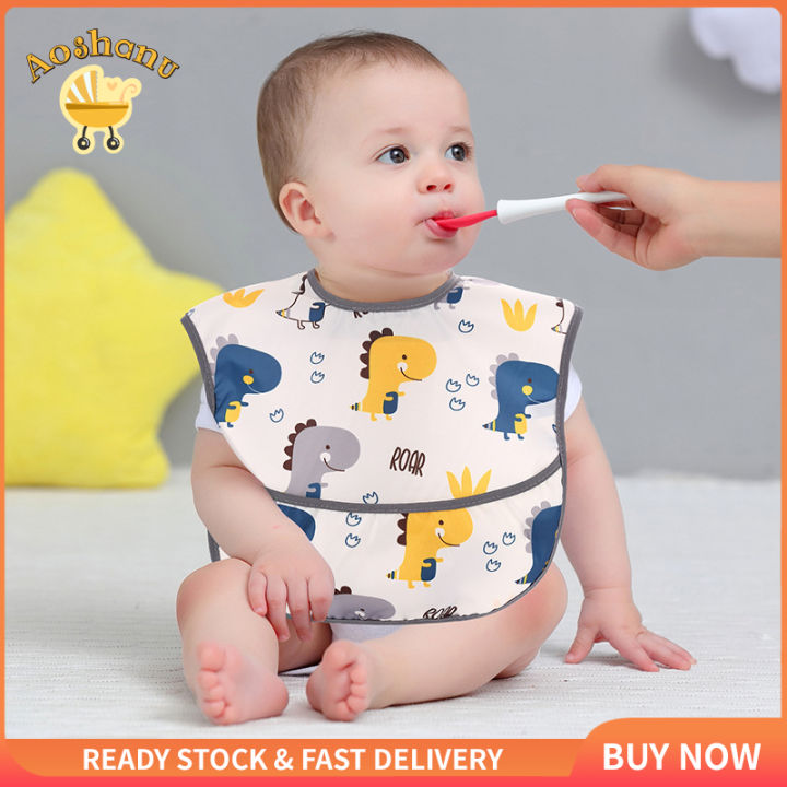 เด็กทารกเด็กแรกเกิดเด็กรูปแบบการ์ตูนนุ่มผ้ากันเปื้อนเด็กกันน้ำ Pad Fit  ผ้าให้อาหาร | Lazada.Co.Th