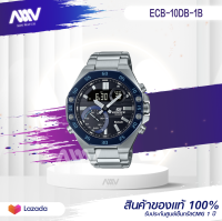 Casio Edifice นาฬิกาข้อมือผู้ชาย สายสแตนเลส รุ่น ECB-10,ECB-10DB ECB-10DB-1B ของใหม่ของแท้100% ประกันศูนย์เซ็นทรัลCMG 1 ปี