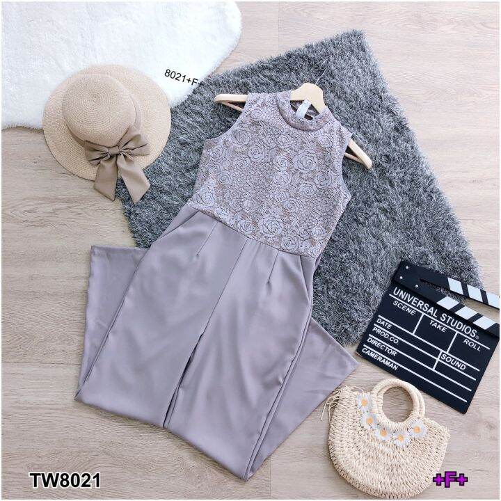 tw8021-จั้มสูทขายาว-สายผูกเอว