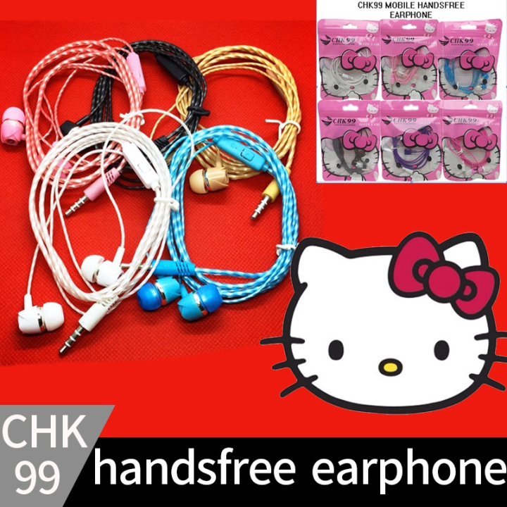 CHK99 HELLO KITTY EARPHONE W /MICROPHONE Lazada PH