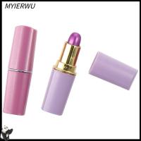 MYIERWU 2Pcs แรนด์สี ซ่อน-A-สำรอง-คีย์ รูปร่างลิปสติก พลาสติกทำจากพลาสติก กล่องเก็บกุญแจ เครื่องประดับสำหรับตกแต่ง กล่องใส่ยา กิจกรรมกลางแจ้งกลางแจ้ง