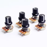 ▫☼㍿ 5pcs 10K 1K 100K 5K 50K OHM 3 Terminal Linear Taper Rotary potentiometer B10K 103 for Arduino