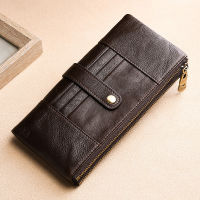 Hot Sale mens wallet cowhide coin purse long Wallet genuine leather Clutch bag Credit Card Holder male Organizer Cell Phone