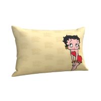 ปลอกหมอนพิมพ์ลาย Betty Boop ปลอกหมอนนุ่มและสบายขนาด 24x16 นิ้ว (60X40 ซม.)