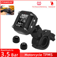 TPMS รถจักรยานยนต์ยางความดันระบบการตรวจสอบ2ล้อยางเซ็นเซอร์ภายนอกสำหรับรถมอเตอร์ไซด์เซ็นเซอร์ภายนอกไร้สายจอแสดงผล LCD